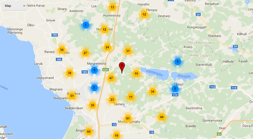  Urval och export via karta 